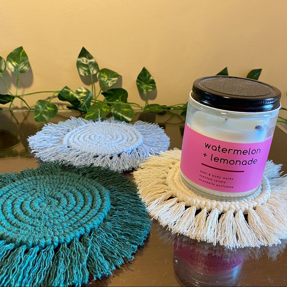 Macrame Coasters- Homemade